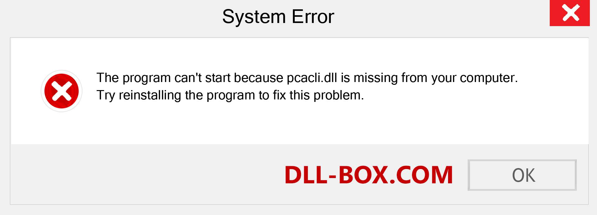  pcacli.dll file is missing?. Download for Windows 7, 8, 10 - Fix  pcacli dll Missing Error on Windows, photos, images